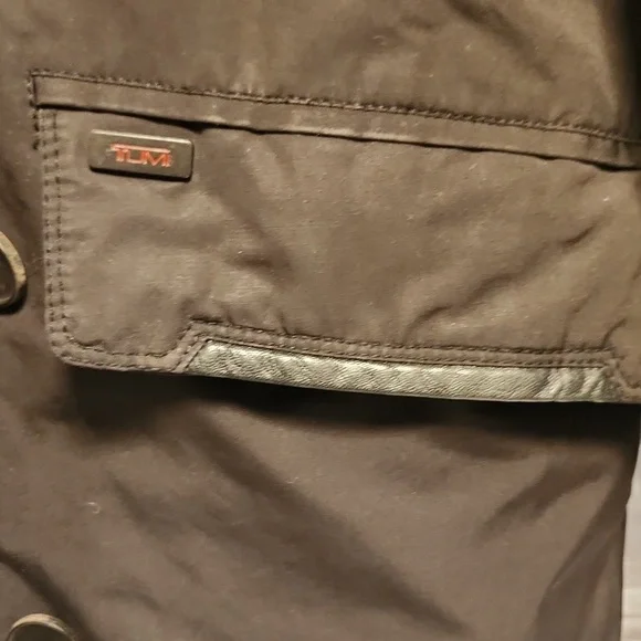 TUMI double zip & double-breasted down parka jacket sz XL